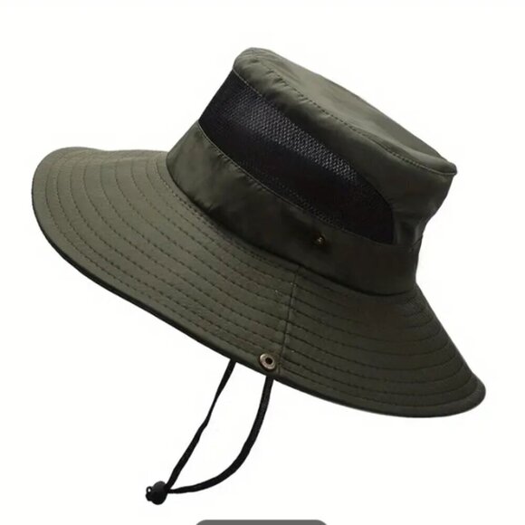 Army Green Mesh Hat - Picture 1 of 2